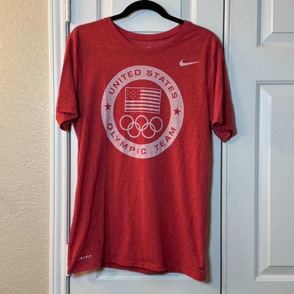 Nike Team USA Olympic Tee Shirt Red Short Sleeve 2020 Men's M , USA SOCCER